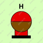 Фотолюминесцентный знак противопожарной защиты IMO Стационарный сосуд для хладона