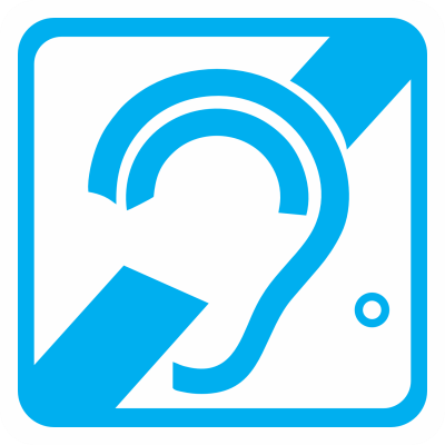 Напольный знак DS03 Доступность для инвалидов по слуху